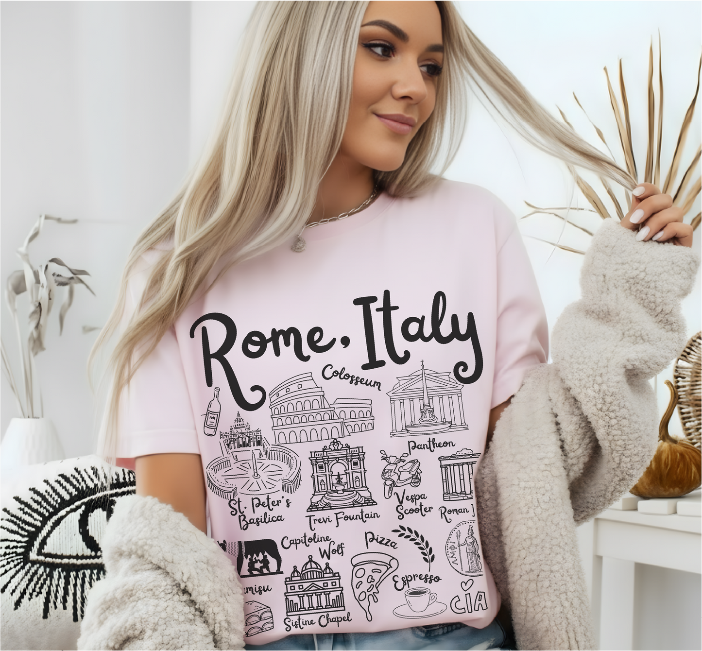 Rome Italy Landmarks t-shirt Comfort Colors®