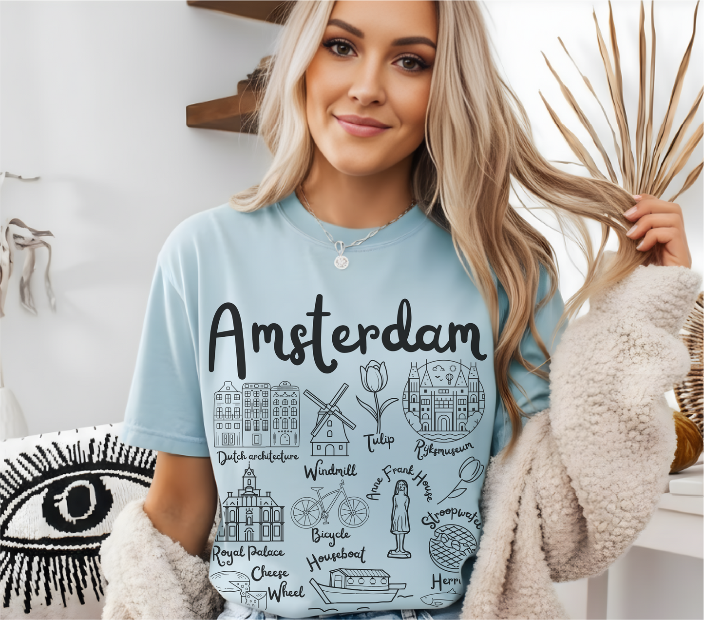 Amsterdam Landmarks t-shirt Comfort Colors®