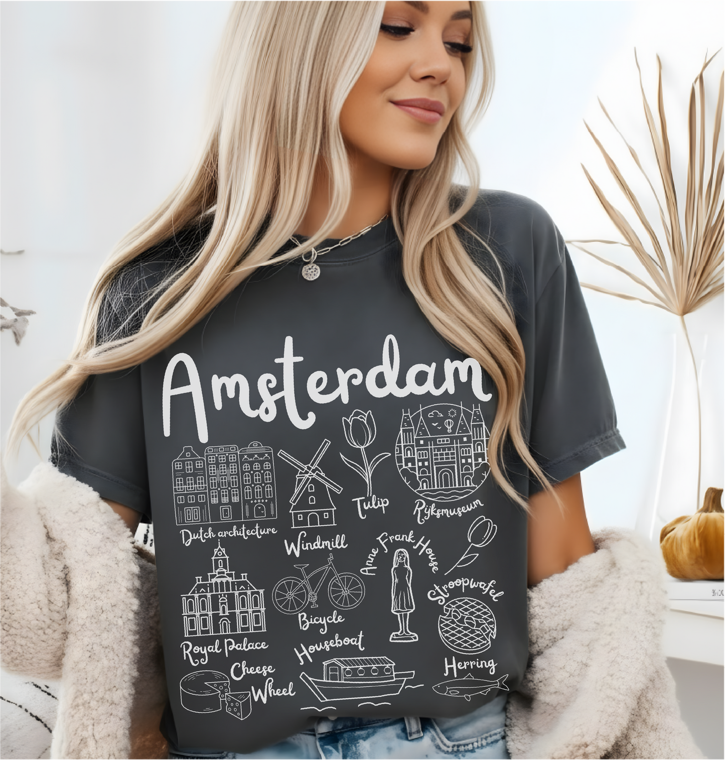 Amsterdam Landmarks t-shirt Comfort Colors®