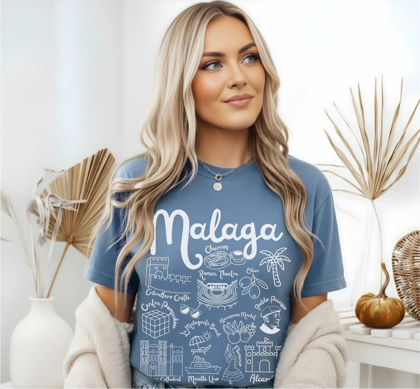 Malaga Landmarks t-shirt Comfort Colors