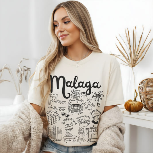 Malaga Landmarks t-shirt Comfort Colors