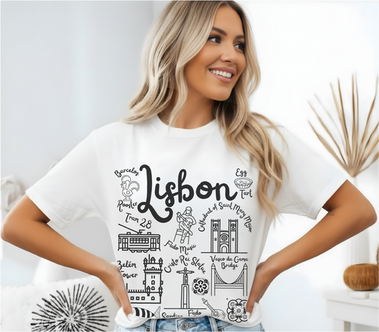 Lisbon Landmarks t-shirt Comfort Colors®