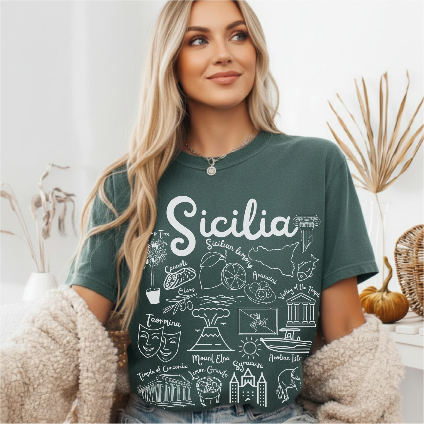 Sicilia Landmarks t-shirt Comfort Colors®