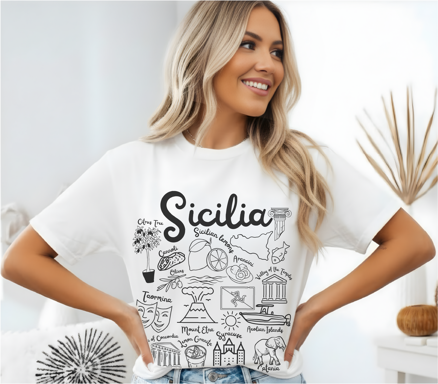 Sicilia Landmarks t-shirt Comfort Colors®