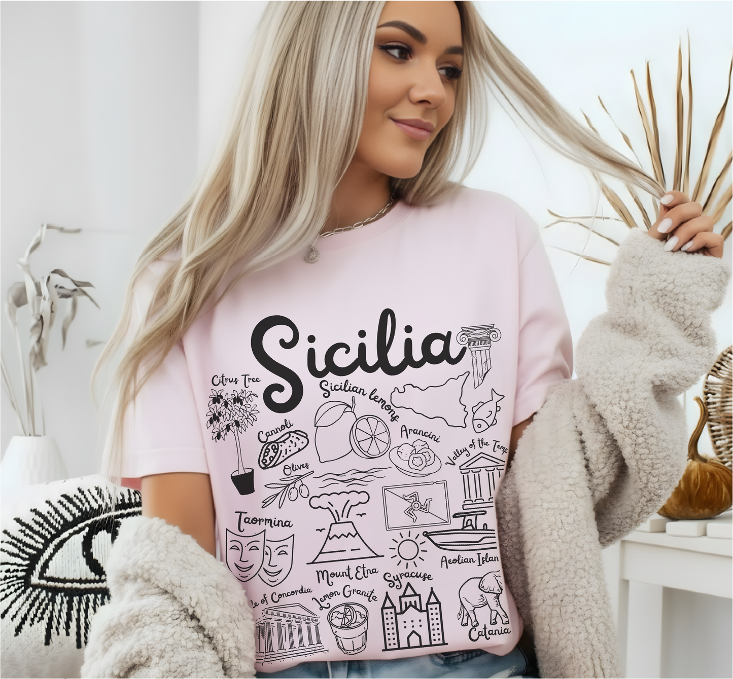 Sicilia Landmarks t-shirt Comfort Colors®