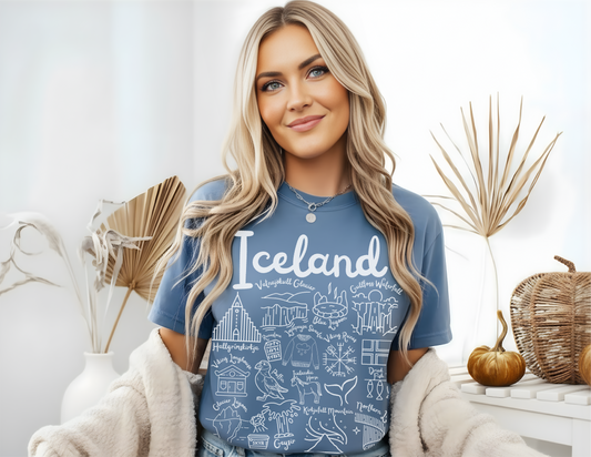 Iceland Landmarks t-shirt Comfort Colors®