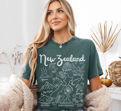 New Zealand Landmarks t-shirt Comfort Colors®