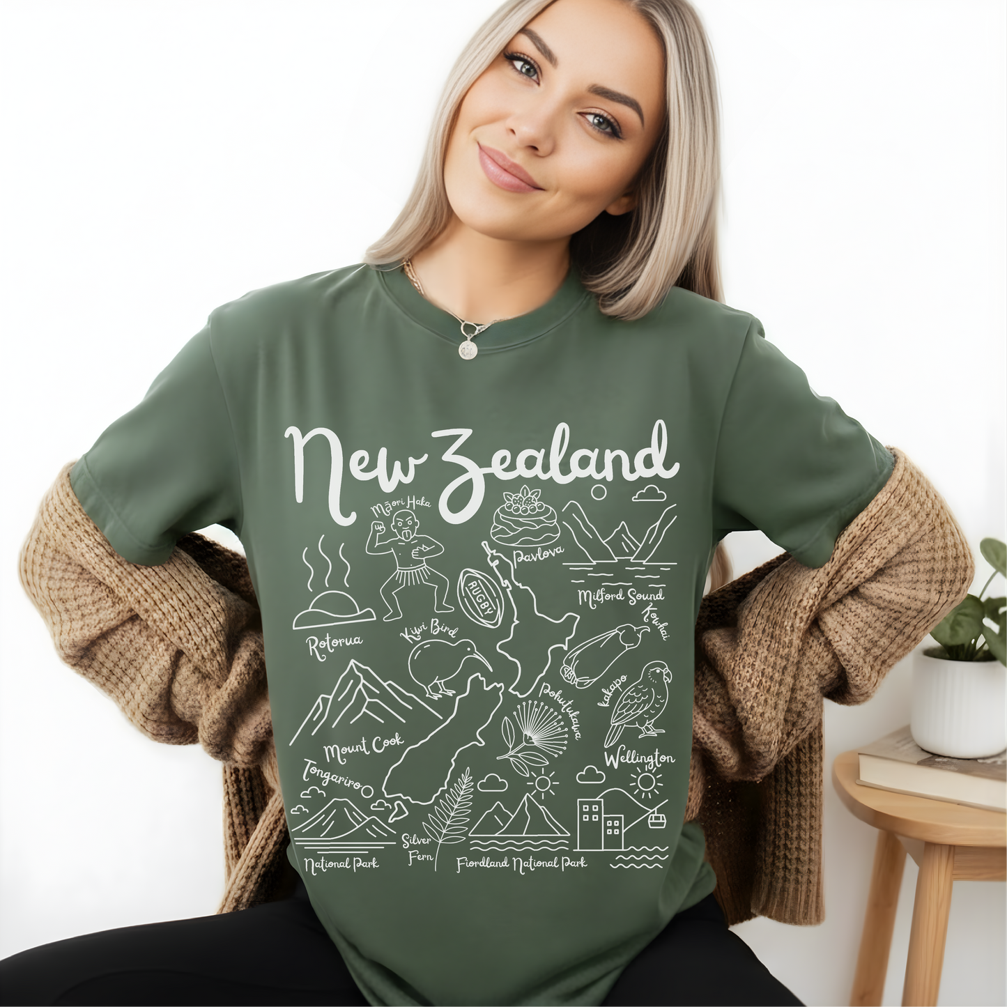 New Zealand Landmarks t-shirt Comfort Colors®